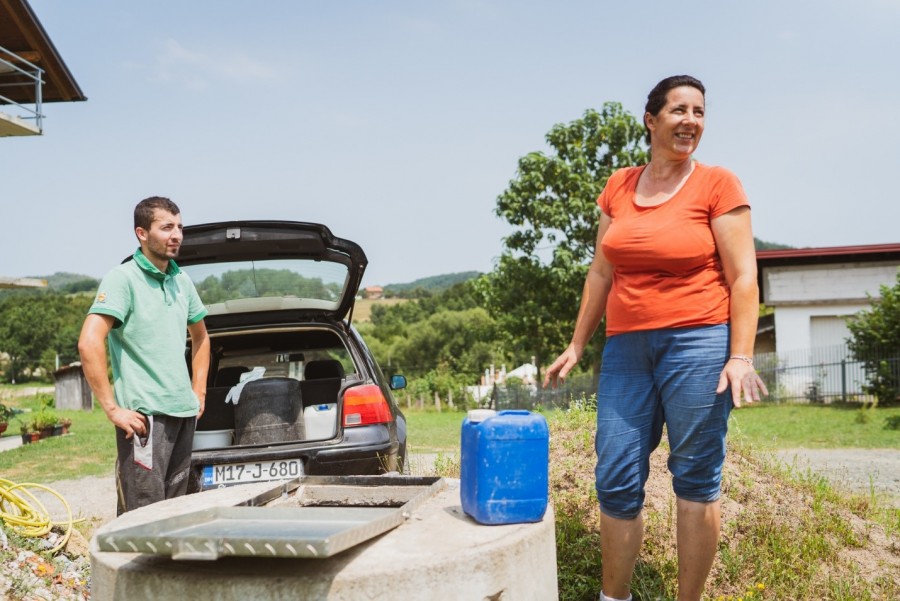 Water connection solves key issues for farmer Marko Danjko and residents of Jablan near Laktaši